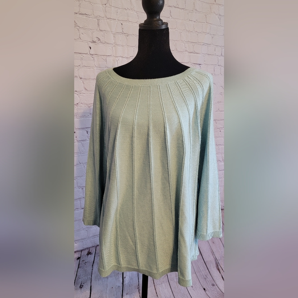 Chico's Light Blue Crew Neck Sweater